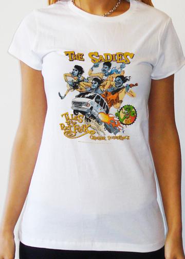 THE SADIES Girls Rat Fink Shirt - WHITE