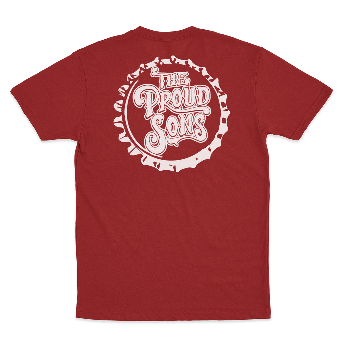 The Proud Sons - Bottle Cap - Cardinal Red Tee