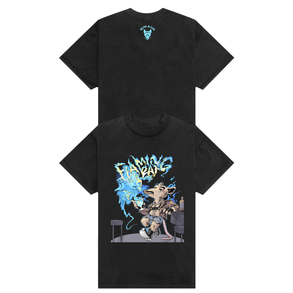 Rum Rats - Flaming Rat Tee – KT8 Merch Co.