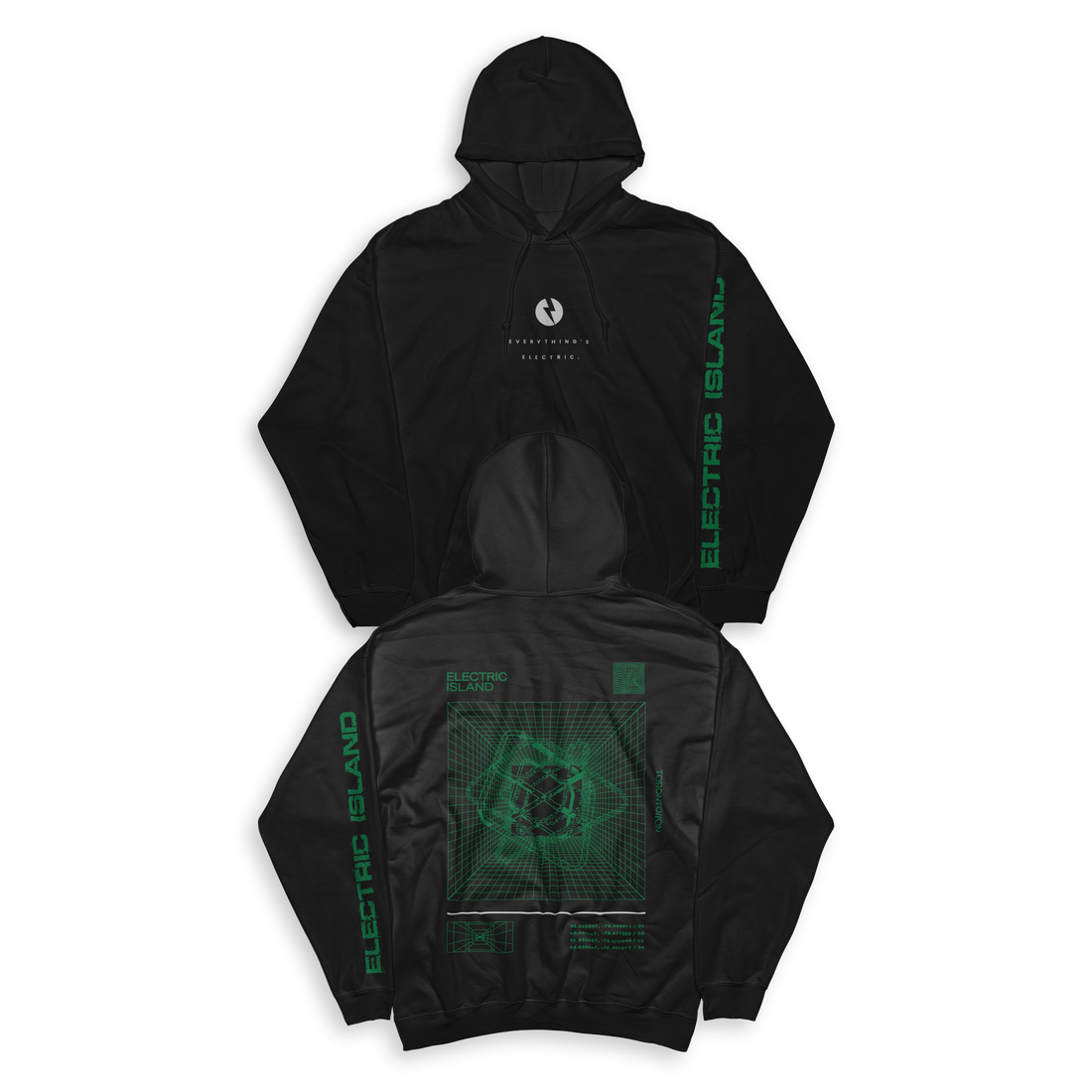 ELECTRIC ISLAND - Dimensions Heavyweight Pullover Hoodie - Green