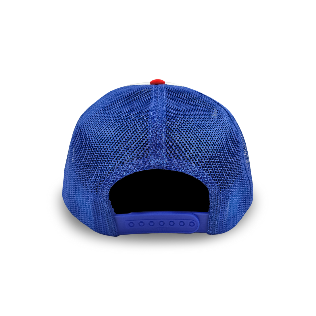 Betty's Beach Club Hat - White / Blue / Red
