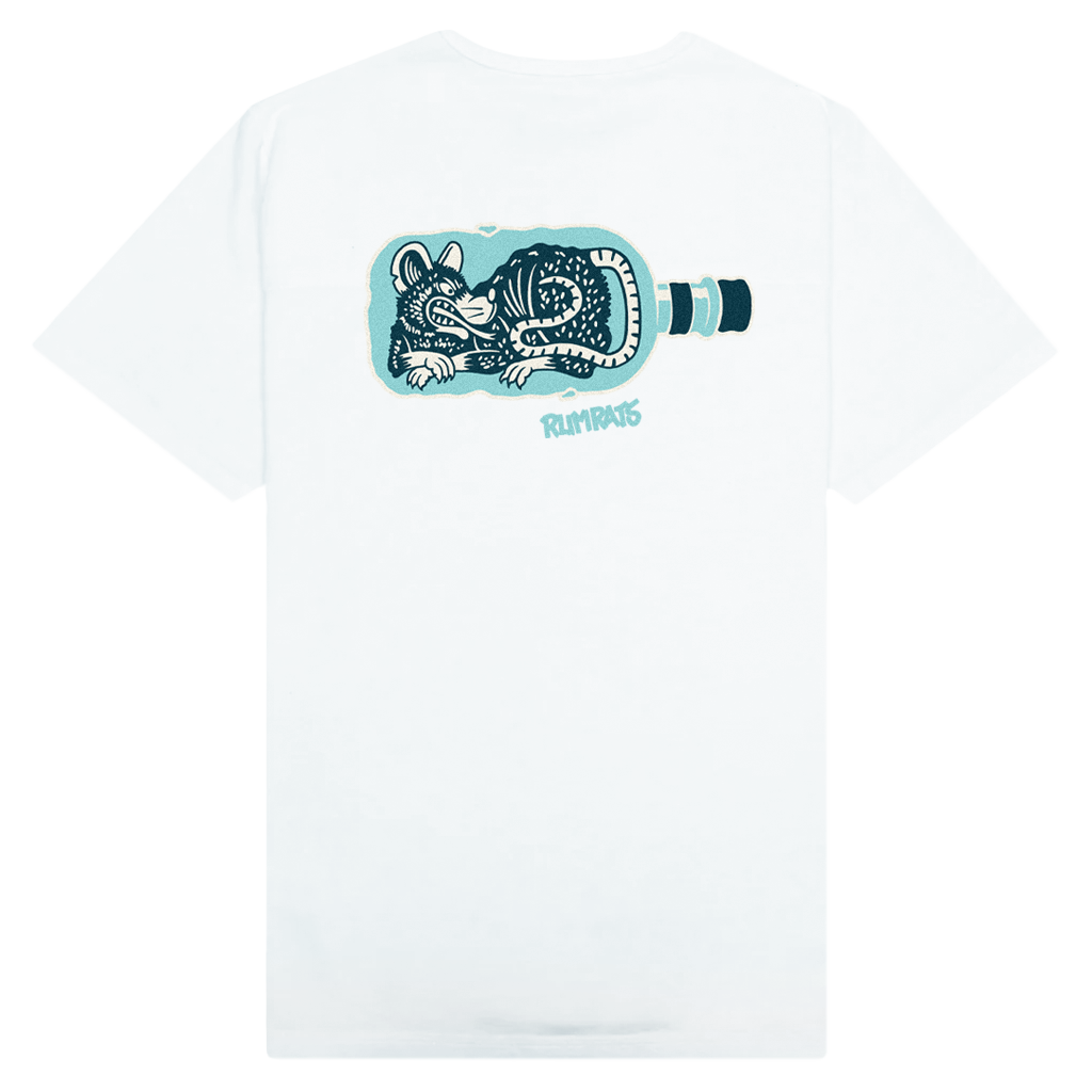 Rum Rats - Rat In A Bottle Tee White