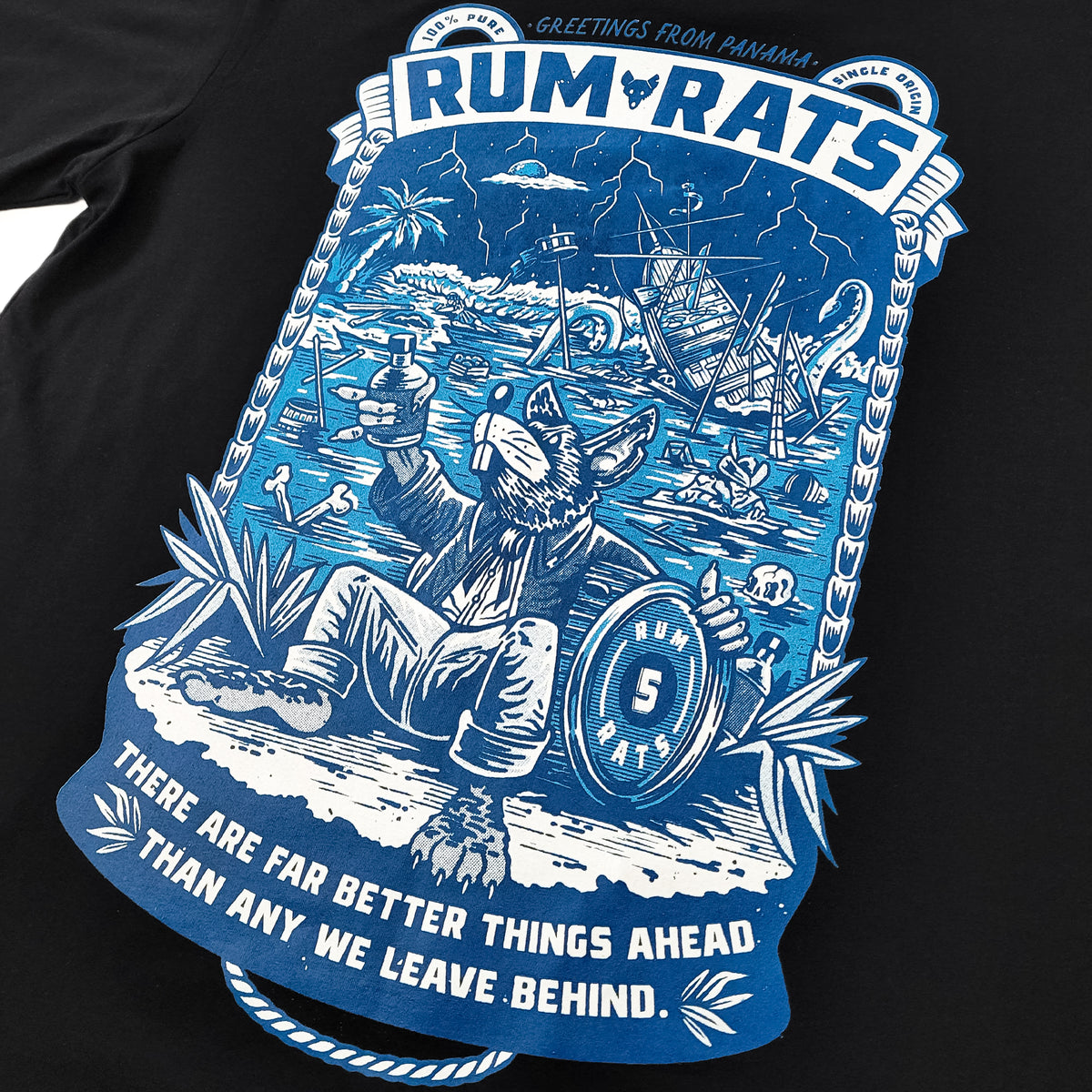 Rum Merch Rum Rats - Sinking Ship Tee Black – KT8 Merch Co.