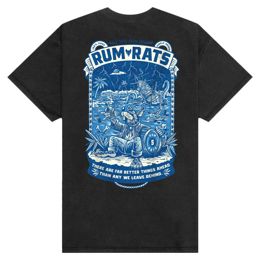 Rum Merch Rum Rats - Sinking Ship Tee Black – KT8 Merch Co.