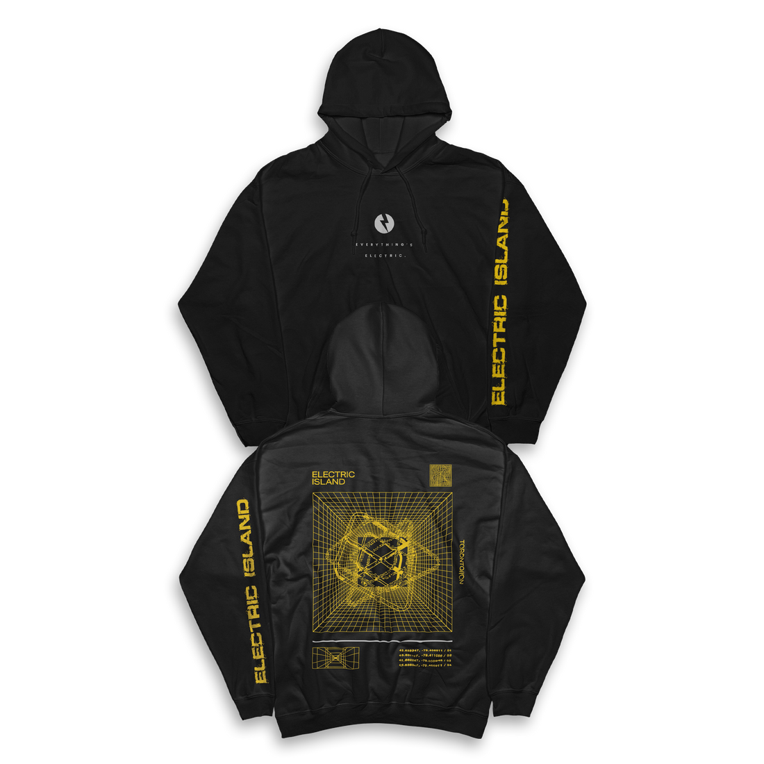 ELECTRIC ISLAND - Dimensions Heavyweight Pullover Hoodie - Yellow