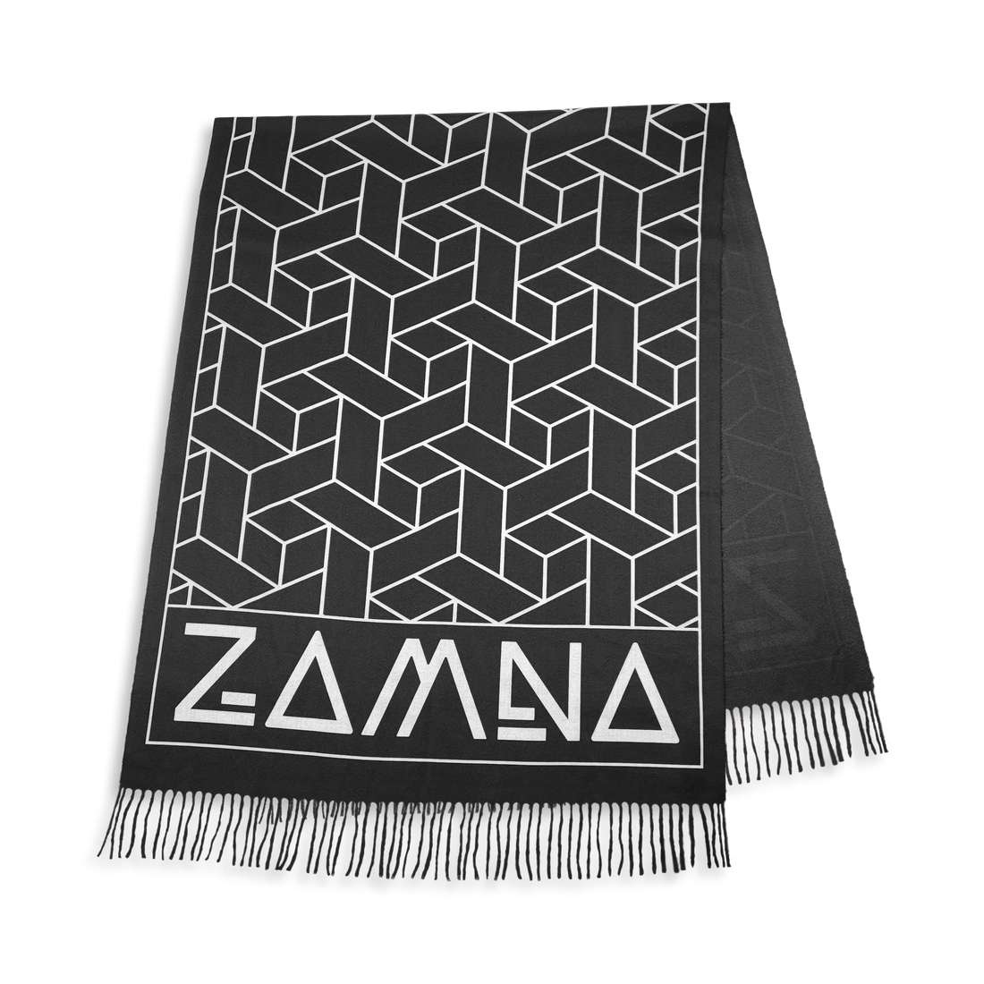 ZAMNA - Pashmina - Black/White
