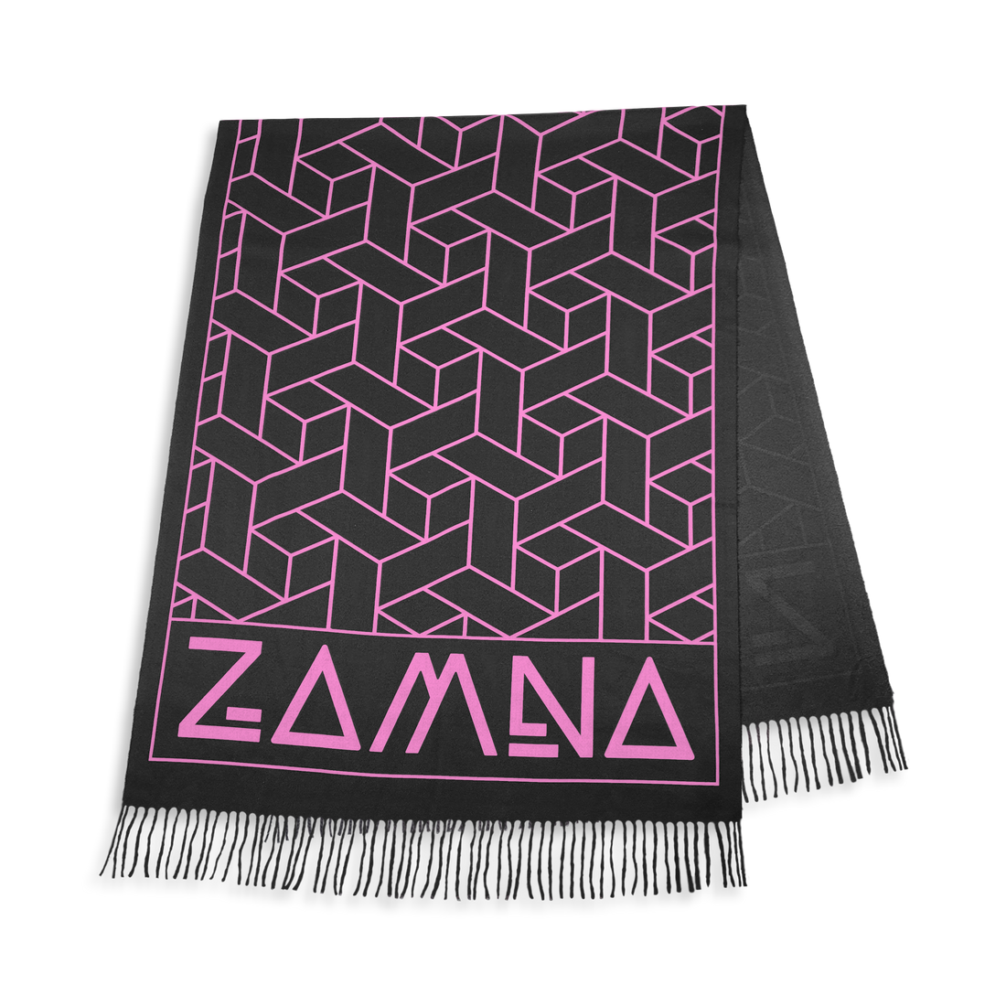ZAMNA - Pashmina - Black/Pink