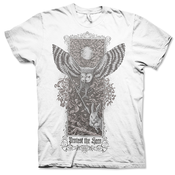 PROTEST THE HERO Owl White T-Shirt