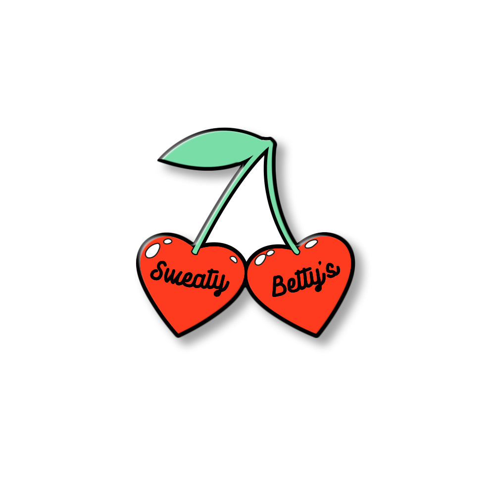 Sweaty Betty's - Cherry Logo - Pin