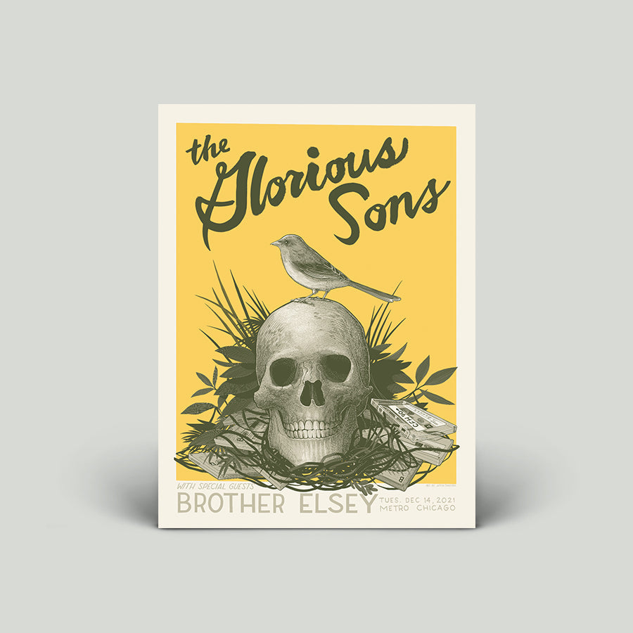 The Glorious Sons - Show Poster - Chicago, IL (Dec 14, 2021 at The Metro)