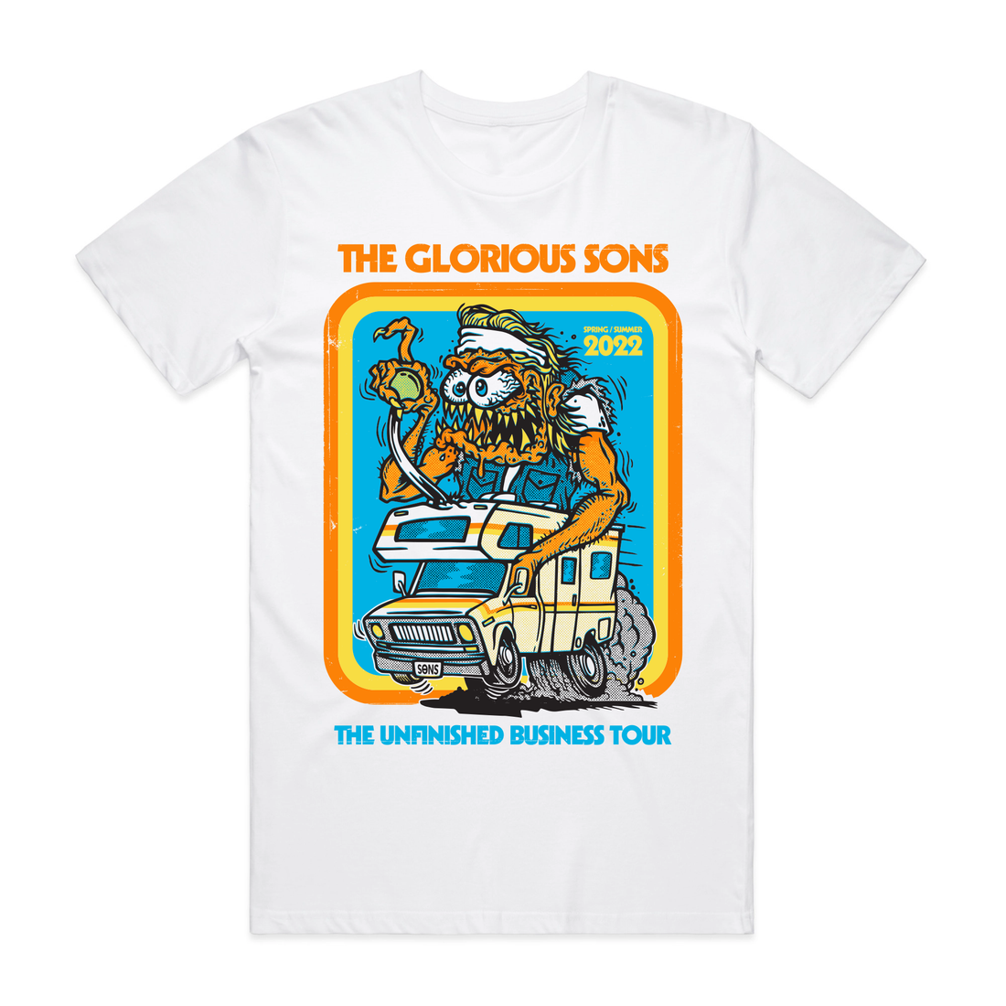 The Glorious Sons - The Unfinished Business - Tour Tee - White