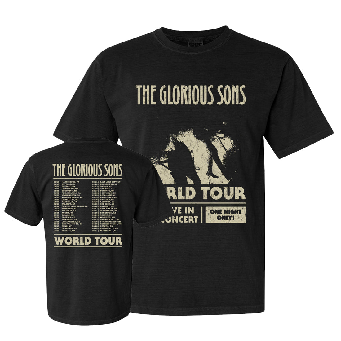 The Glorious Sons - 2020 World Tour - Black Tee